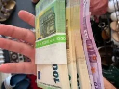 Euro banknotes