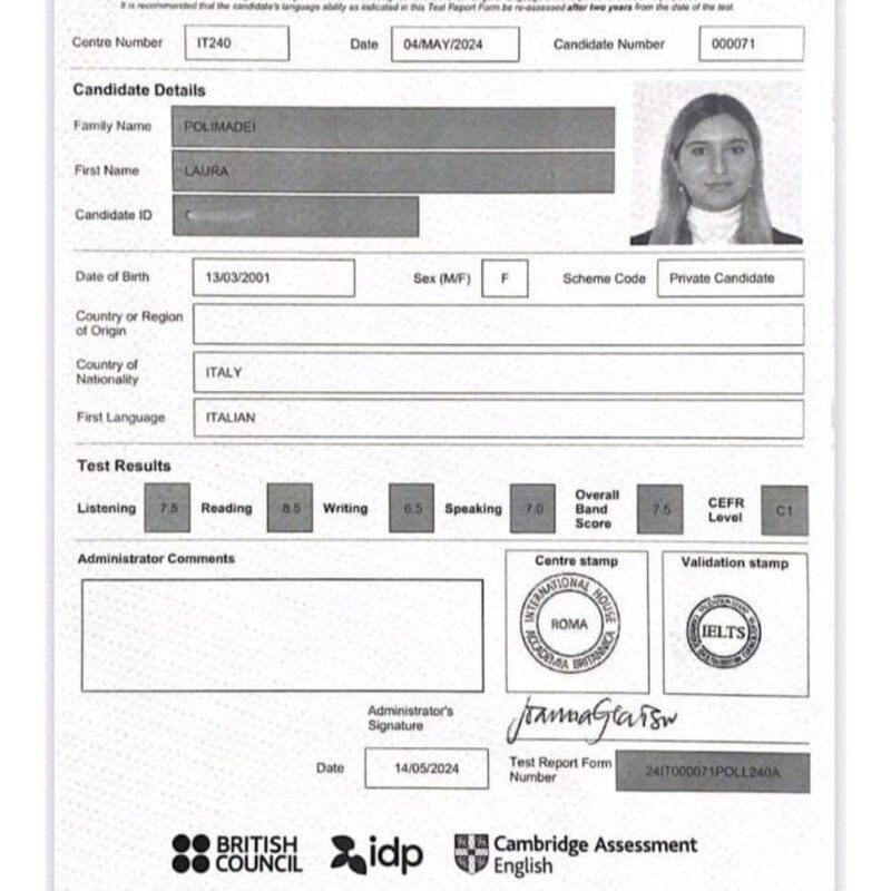 Buy IELTS Certificates Online